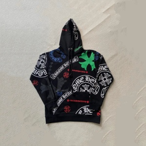 chrome hearts all-over logo hoodie